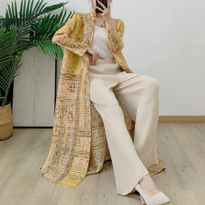 Coat Cloak Printed Women's Arabic Printed Robe