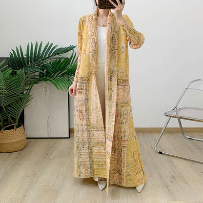 Coat Cloak Printed Women's Arabic Printed Robe