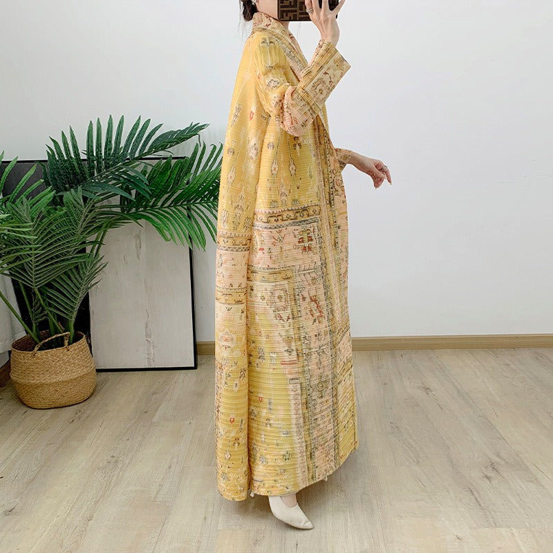 Coat Cloak Printed Women's Arabic Printed Robe